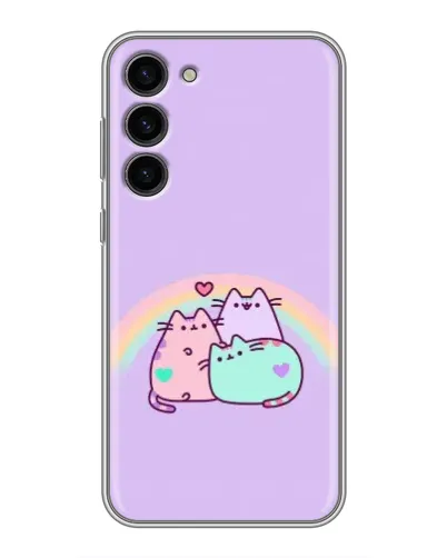 Чехол для Samsung Galaxy S23 Plus с картинкой «Радужные Пушины» Чехол для Samsung Galaxy S23 Plus с картинкой «Радужные Пушины»