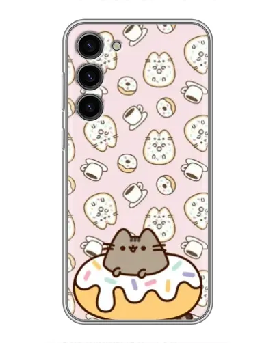 Чехол для Samsung Galaxy S23 Plus с картинкой «Пушин на пончике» Чехол для Samsung Galaxy S23 Plus с картинкой «Пушин на пончике»