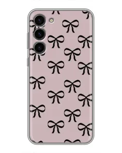 Чехол для Samsung Galaxy S23 Plus с картинкой «Черные бантики»