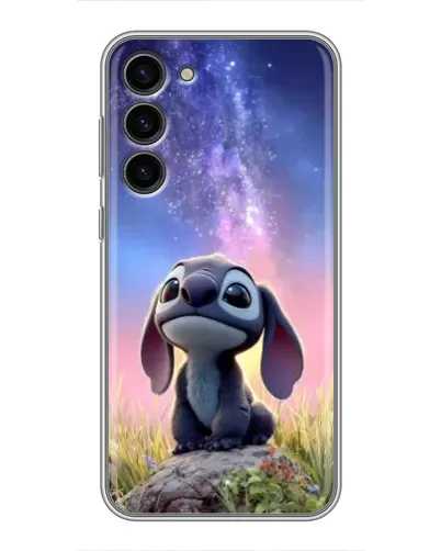 Чехол для Samsung Galaxy S23 Plus с картинкой «Стич на рассвете»