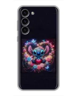 Чехол для Samsung Galaxy S23 Plus с картинкой «Stitch в цветах»