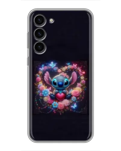 Чехол для Samsung Galaxy S23 Plus с картинкой «Stitch в цветах»