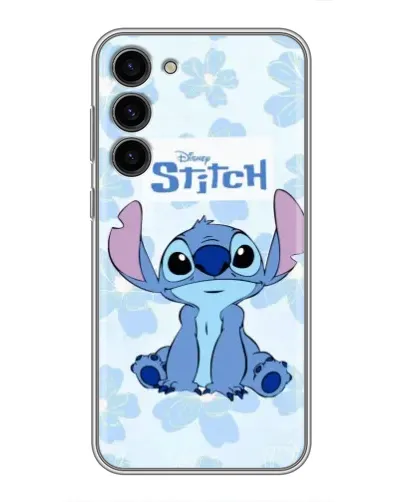 Чехол для Samsung Galaxy S23 Plus с картинкой «Stitch среди цветов»