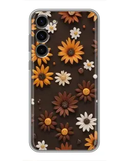 Чехол для Samsung Galaxy S23 Plus с картинкой «Узор из маленьких подсолнухов» Чехол для Samsung Galaxy S23 Plus с картинкой «Узор из маленьких подсолнухов»