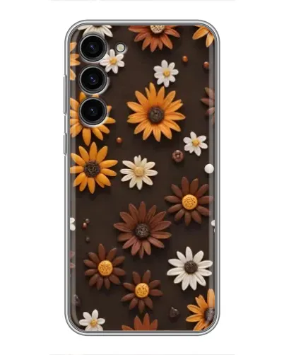 Чехол для Samsung Galaxy S23 Plus с картинкой «Узор из маленьких подсолнухов» Чехол для Samsung Galaxy S23 Plus с картинкой «Узор из маленьких подсолнухов»