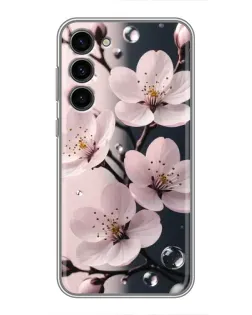 Чехол для Samsung Galaxy S23 Plus с картинкой «Нежная сакура и капли» Чехол для Samsung Galaxy S23 Plus с картинкой «Нежная сакура и капли»