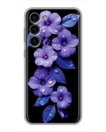 Чехол для Samsung Galaxy S23 Plus с картинкой «Фиолетовые цветы с росою» Чехол для Samsung Galaxy S23 Plus с картинкой «Фиолетовые цветы с росою»