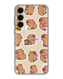 Чохол для Samsung Galaxy S23 Plus з картинкою «Капібари паттерн» Чохол для Samsung Galaxy S23 Plus з картинкою «Капібари паттерн»