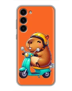 Чохол для Samsung Galaxy S23 Plus з картинкою «Капібара на скутері» Чохол для Samsung Galaxy S23 Plus з картинкою «Капібара на скутері»