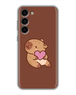 Чохол для Samsung Galaxy S23 Plus з картинкою «Капібара з серцем» Чохол для Samsung Galaxy S23 Plus з картинкою «Капібара з серцем»