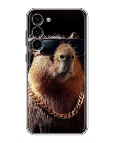 Чохол для Samsung Galaxy S23 Plus з картинкою «Капібара золотий ланцюг» Чохол для Samsung Galaxy S23 Plus з картинкою «Капібара золотий ланцюг»