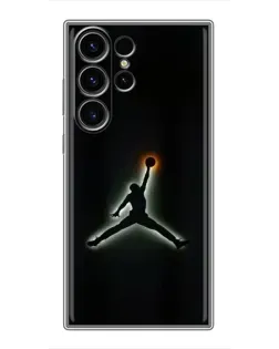 Чехол для Samsung Galaxy S23 Ultra с картинкой «Jordan Gradient Logo»