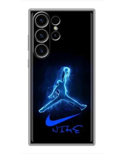 Чехол для Samsung Galaxy S23 Ultra с картинкой «Jordan Neon Blue» Чехол для Samsung Galaxy S23 Ultra с картинкой «Jordan Neon Blue»