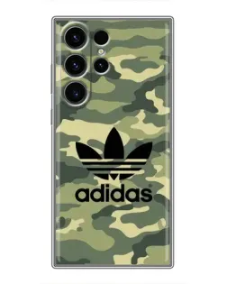 Чехол для Samsung Galaxy S23 Ultra с картинкой «Милитари стиль Adidas»