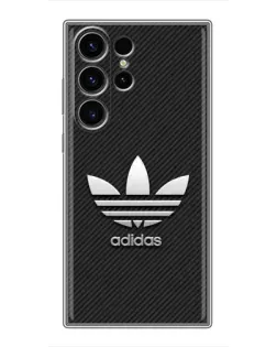 Чехол для Samsung Galaxy S23 Ultra с картинкой «Adidas Карбоновая текстура»