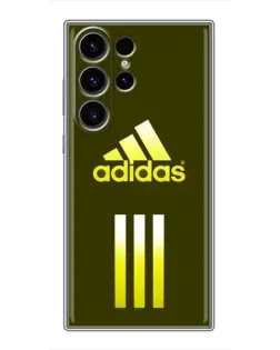 Чехол для Samsung Galaxy S23 Ultra с картинкой «Оливковый градиент Adidas»