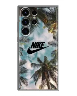 Чехол для Samsung Galaxy S23 Ultra с картинкой «Тропический принт Nike»