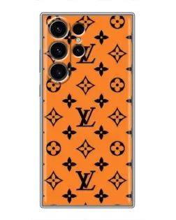 Чохол для Samsung Galaxy S23 Ultra з картинкою «Помаранчевий стиль LV»