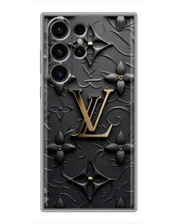 Чохол для Samsung Galaxy S23 Ultra з картинкою «Шкіряна текстура LV»