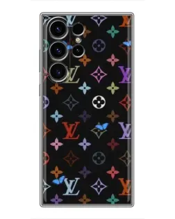Чохол для Samsung Galaxy S23 Ultra з картинкою «Кольорова монограма LV»