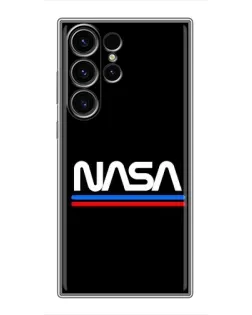 Чехол для Samsung Galaxy S23 Ultra с картинкой «NASA — классика Red Blue» Чехол для Samsung Galaxy S23 Ultra с картинкой «NASA — классика Red Blue»