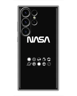Чехол для Samsung Galaxy S23 Ultra с картинкой «NASA — технический принт»
