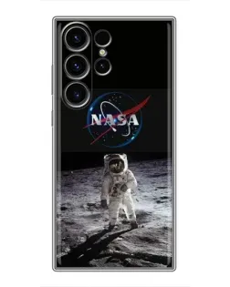 Чехол для Samsung Galaxy S23 Ultra с картинкой «Астронавт на Луне»