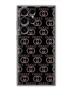 Чехол для Samsung Galaxy S23 Ultra с картинкой «Классическая монограмма Gucci»