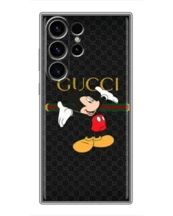 Чехол для Samsung Galaxy S23 Ultra с картинкой «Микки Маус Gucci»
