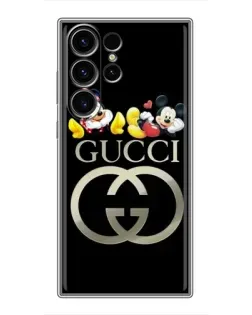 Чехол для Samsung Galaxy S23 Ultra с картинкой «Gucci — герои Disney»