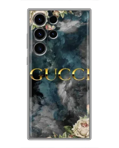 Чехол для Samsung Galaxy S23 Ultra с картинкой «Абстрактные цветы Gucci» Чехол для Samsung Galaxy S23 Ultra с картинкой «Абстрактные цветы Gucci»