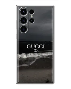 Чехол для Samsung Galaxy S23 Ultra с картинкой «Gucci — морской прибой»