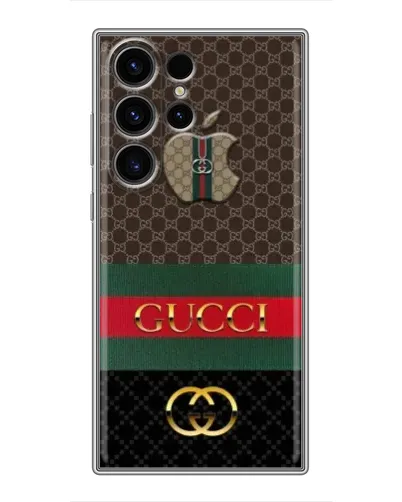 Чехол для Samsung Galaxy S23 Ultra с картинкой «Gucci — брендированный десерт» Чехол для Samsung Galaxy S23 Ultra с картинкой «Gucci — брендированный десерт»
