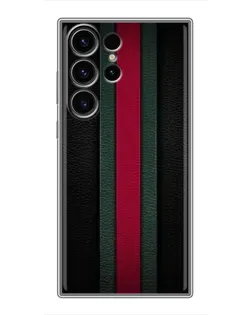 Чехол для Samsung Galaxy S23 Ultra с картинкой «Gucci — неоновая линия»