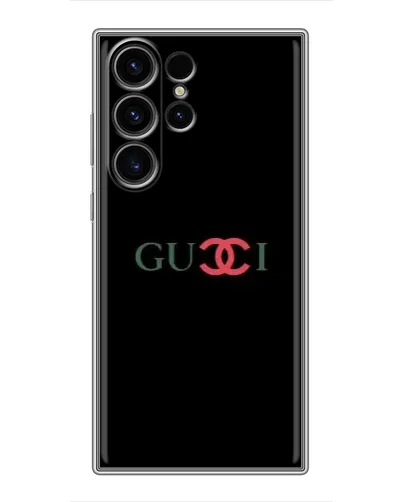 Чехол для Samsung Galaxy S23 Ultra с картинкой «Gucci — красный градиент» Чехол для Samsung Galaxy S23 Ultra с картинкой «Gucci — красный градиент»