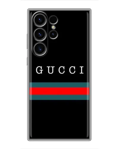 Чехол для Samsung Galaxy S23 Ultra с картинкой «Gucci — красный пояс» Чехол для Samsung Galaxy S23 Ultra с картинкой «Gucci — красный пояс»
