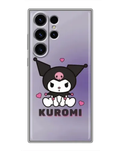 Чехол для Samsung Galaxy S23 Ultra с картинкой «Kuromi — фиолетовый арт»