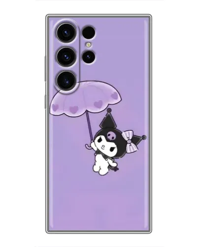 Чехол для Samsung Galaxy S23 Ultra с картинкой «Kuromi с зонтиком»