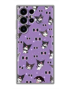 Чехол для Samsung Galaxy S23 Ultra с картинкой «Kuromi — паттерн»