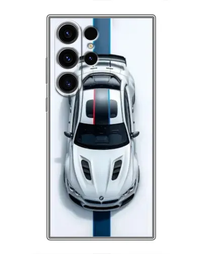 Чехол для Samsung Galaxy S23 Ultra с картинкой «Вид сверху — BMW M» Чехол для Samsung Galaxy S23 Ultra с картинкой «Вид сверху — BMW M»