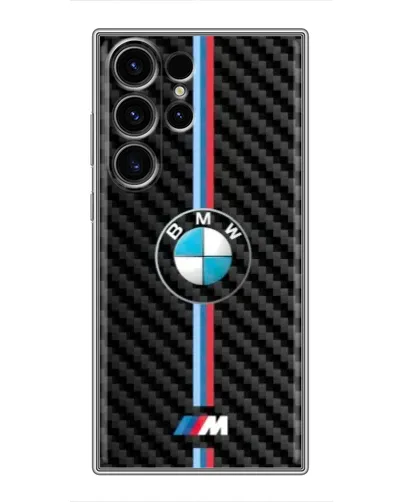 Чехол для Samsung Galaxy S23 Ultra с картинкой «Эмблема BMW и карбон» Чехол для Samsung Galaxy S23 Ultra с картинкой «Эмблема BMW и карбон»