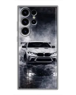 Чехол для Samsung Galaxy S23 Ultra с картинкой «BMW сквозь туман»