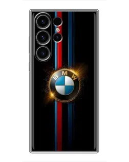 Чехол для Samsung Galaxy S23 Ultra с картинкой «BMW M-Power неон»