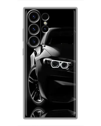 Чехол для Samsung Galaxy S23 Ultra с картинкой «Черная BMW — профиль» Чехол для Samsung Galaxy S23 Ultra с картинкой «Черная BMW — профиль»