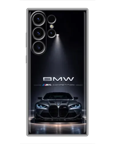 Чехол для Samsung Galaxy S23 Ultra с картинкой «BMW сквозь ночной город» Чехол для Samsung Galaxy S23 Ultra с картинкой «BMW сквозь ночной город»