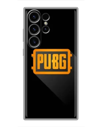 Чехол для Samsung Galaxy S23 Ultra с картинкой «PUBG — рамка лого» Чехол для Samsung Galaxy S23 Ultra с картинкой «PUBG — рамка лого»
