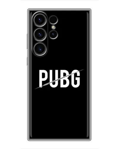 Чехол для Samsung Galaxy S23 Ultra с картинкой «PUBG — белый логотип» Чехол для Samsung Galaxy S23 Ultra с картинкой «PUBG — белый логотип»