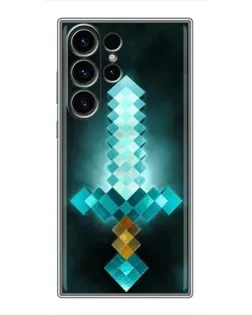 Чохол для Samsung Galaxy S23 Ultra з картинкою «Алмазний меч неон»
