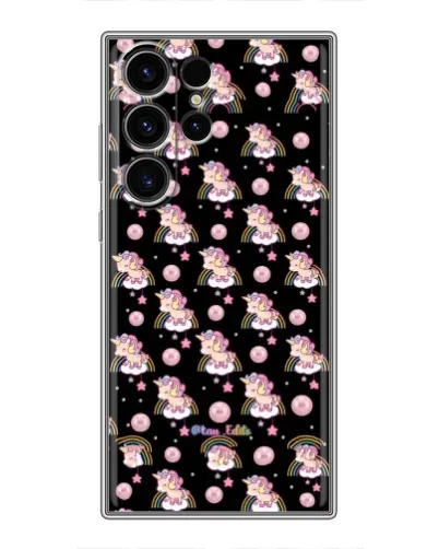 Чехол для Samsung Galaxy S23 Ultra с картинкой «Magic Unicorn паттерн»