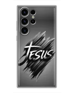 Чехол для Samsung Galaxy S23 Ultra с картинкой «Надпись Jesus Graffiti»
